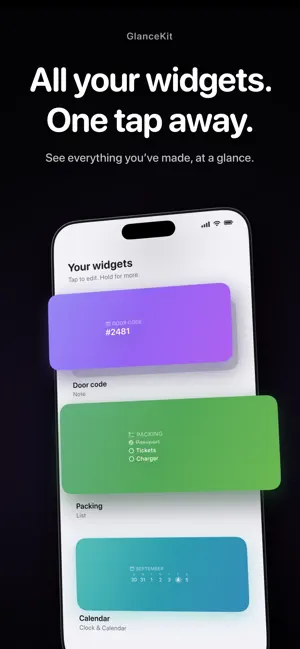 GlanceKit: Lock Screen Widget screenshot 3