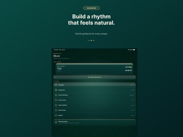 Salah Cue iPad screenshot