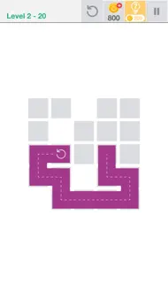 Fill one-line puzzle game iphone bilder 2