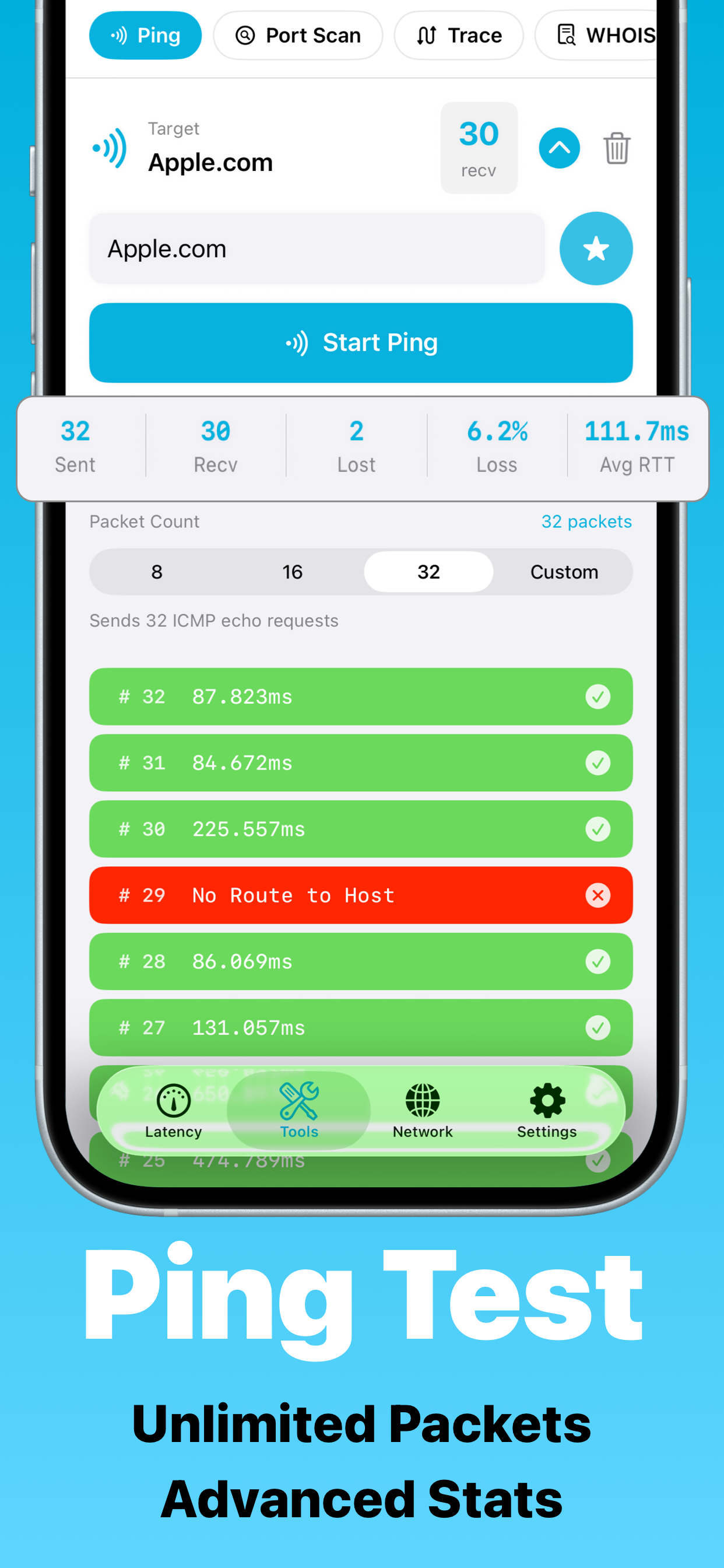 Pingers - Ping & Latency Check screenshot 2