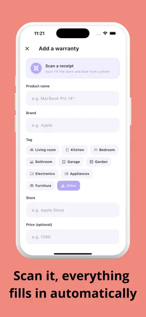 Ownli: Receipts & Warranties screenshot 2