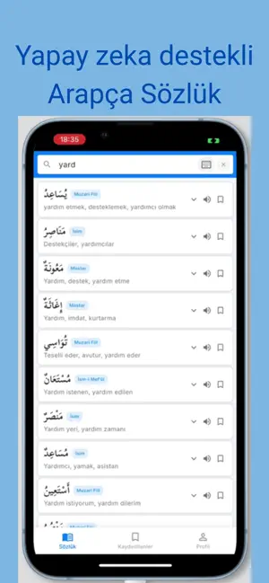 Kavaid Arapça Türkçe sözlük screenshot 1