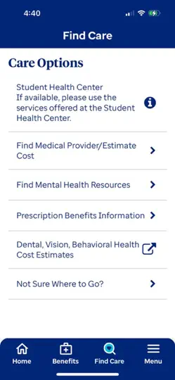 UHC Student Resources iPhone Screenshot 4