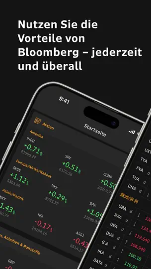 Screenshot von Bloomberg Professional auf dem iPhone 1