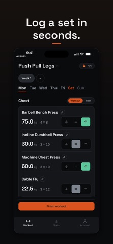 PRGRS - Workout Tracker screenshot