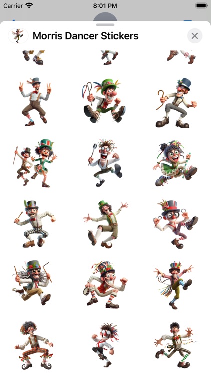 Morris Dancer Stickers