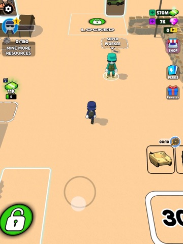 Army Base Miner iPad screenshot