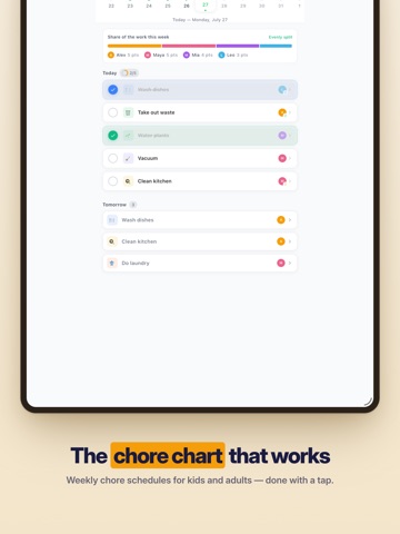 Homsy: Home & Family Organizer iPad screenshot