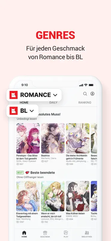 LEZHIN DE screenshot 2 of 5