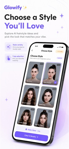 Glowify Ai: Hair Creator iPhone screenshot