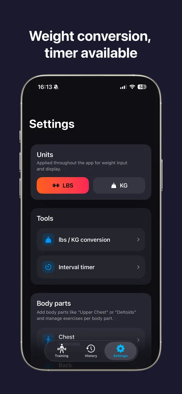 Muscle Gym Diary Screenshot 6
