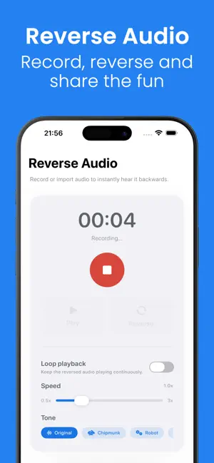 Reverse Audio - Voice Reverser screenshot 1