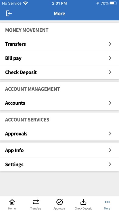 Morris Bank mBiz Mobile Screenshot