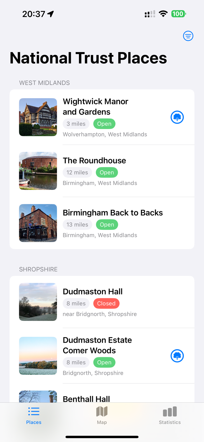 National Trust Tracker