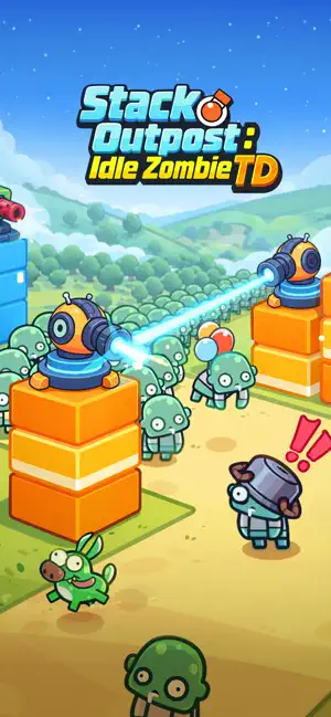 Stack Outpost: Idle Zombie TD screenshot 1