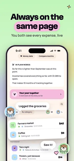 Couples Budget Tracker: Untoo screenshot 4
