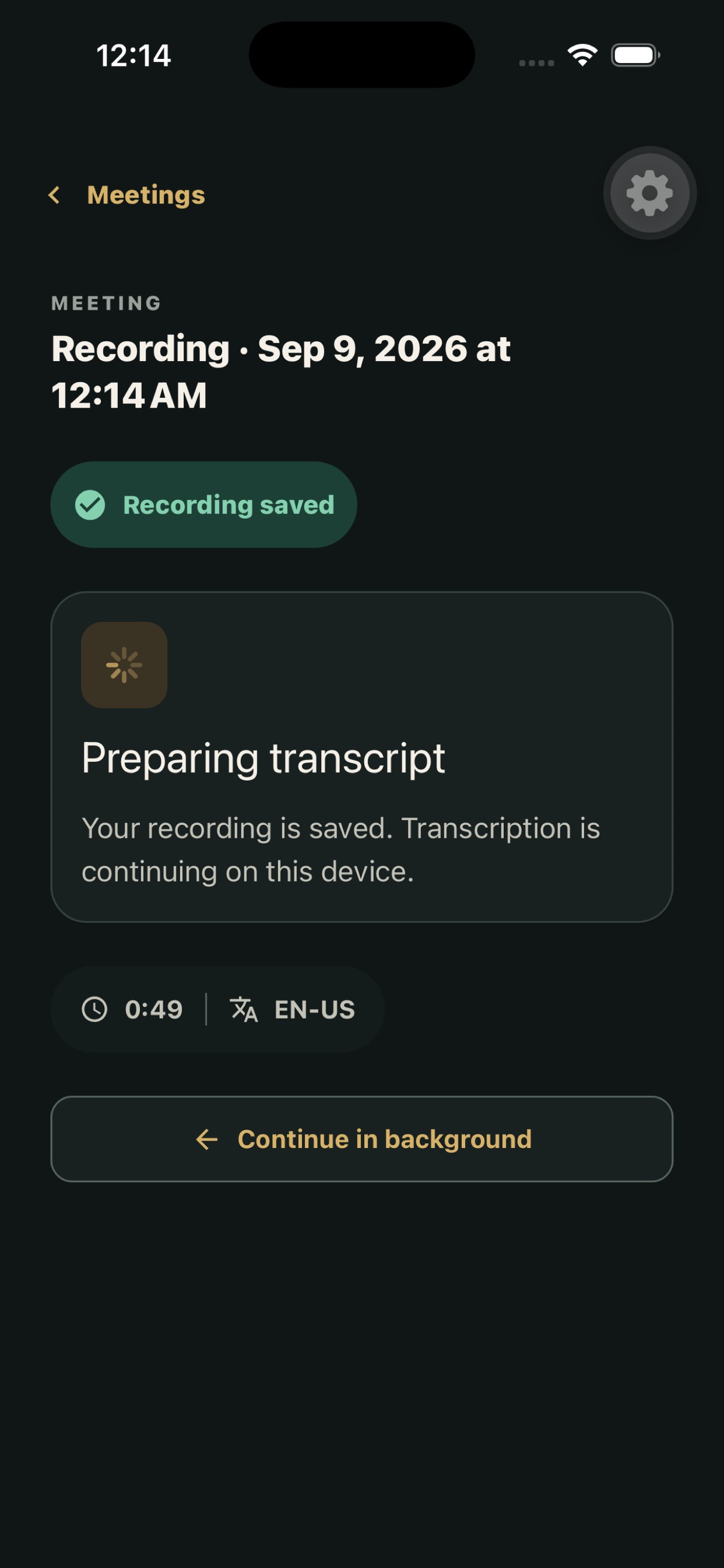 Screenshot 4 of SourceNote: AI Meeting Notes