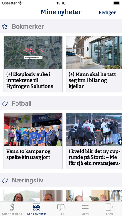 Sunnhordland Nyheitsapp Screenshot