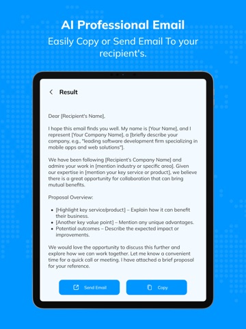 Email Generator: Email Writer iPad screenshot