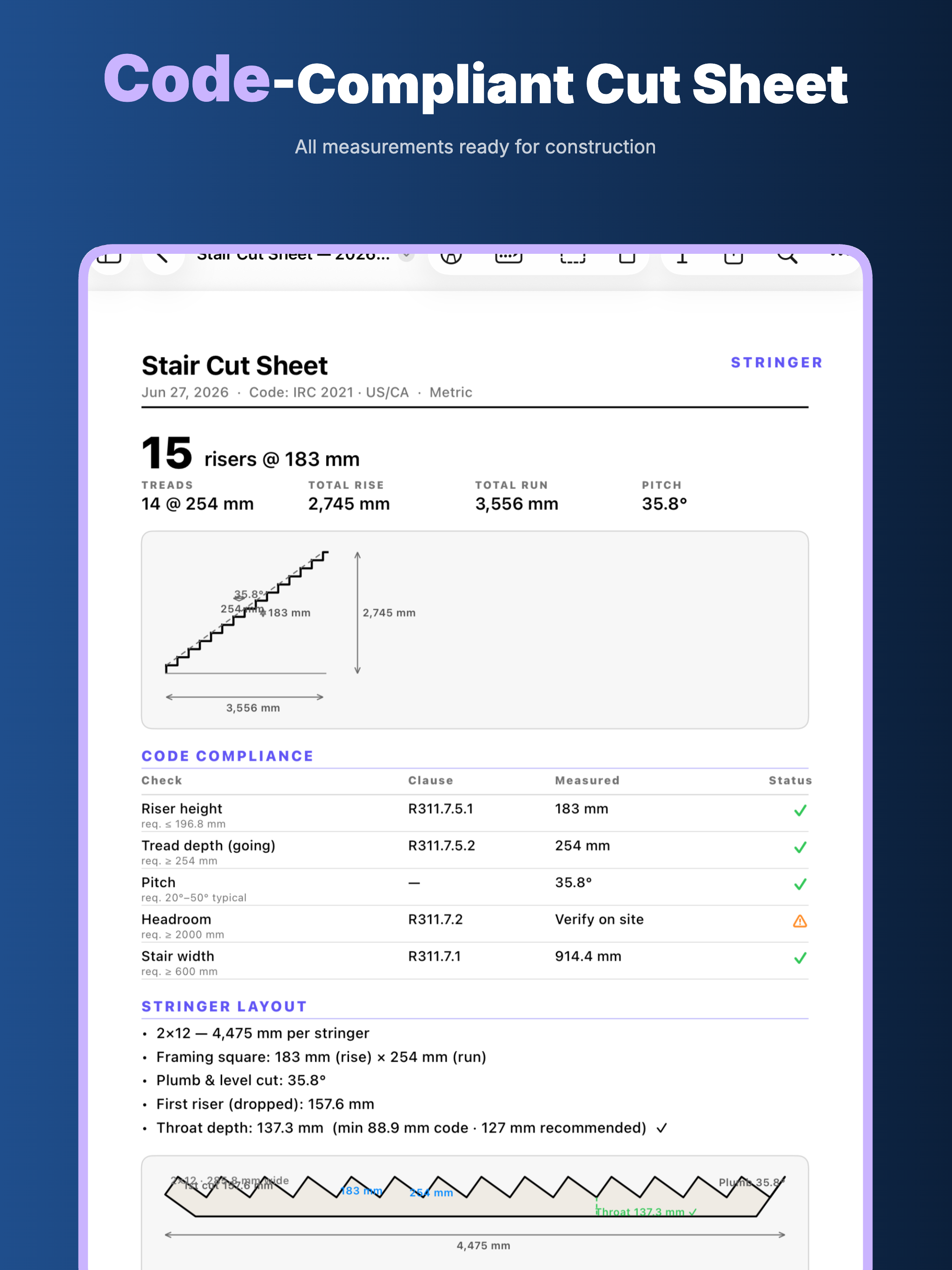Stringer: Stair Layout screenshot 8