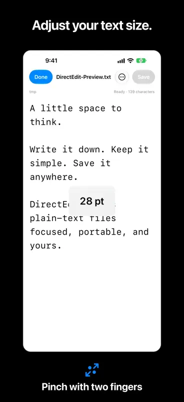 DirectEdit: Plain Text Editor screenshot 3 of 6