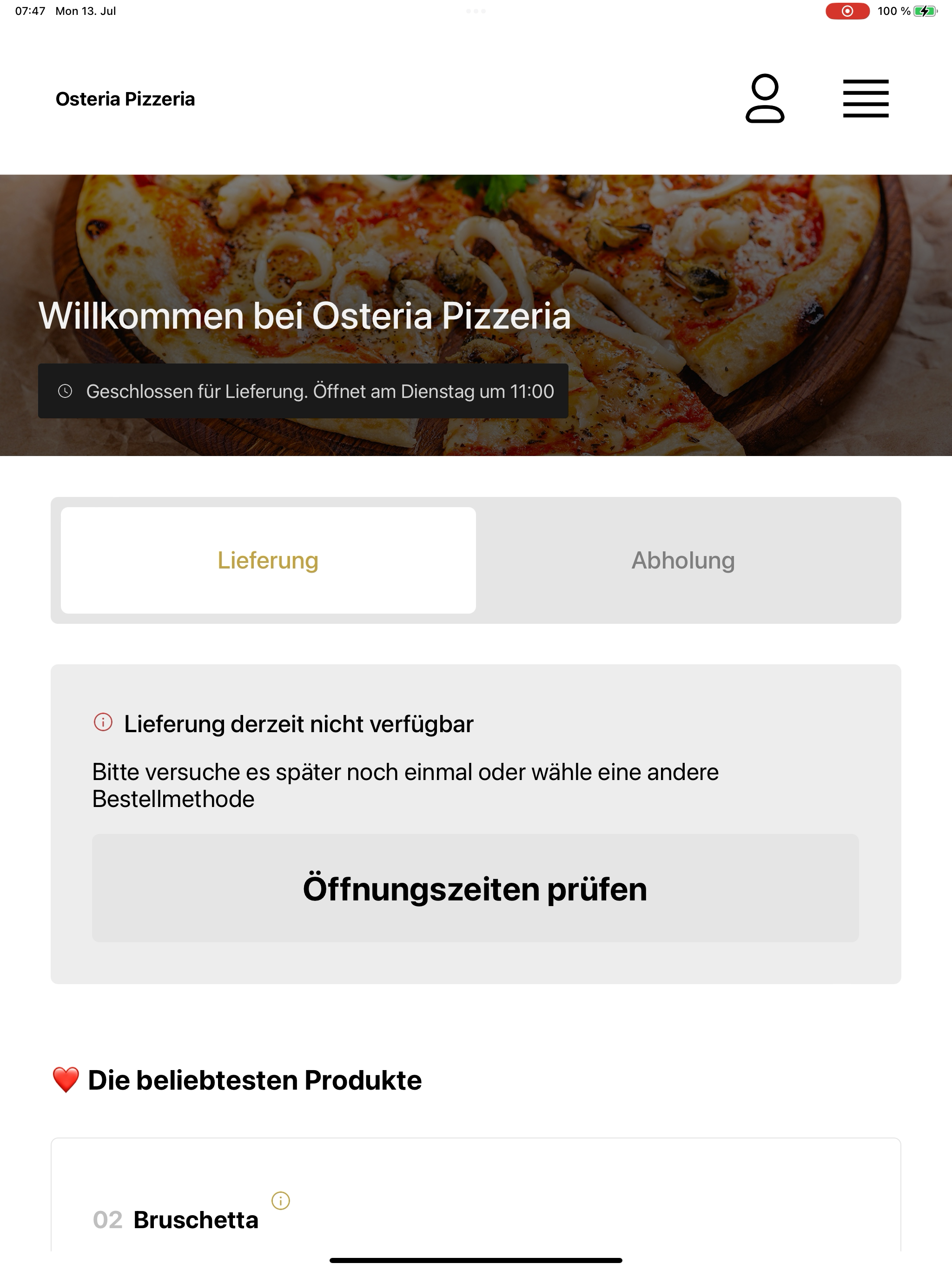 Osteria Pizzeria screenshot 9