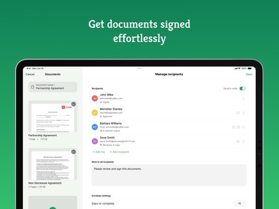 Screenshot #6 pour E-signature app - Zoho Sign