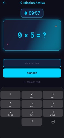 Space Math Flashcards Screenshot 2 of 5