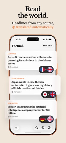 Factual Reader iPhone screenshot 2