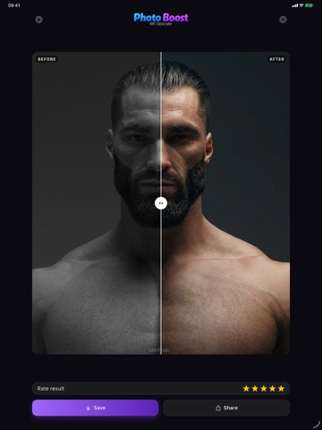 Photo Boost: 4K Upscale iPad screenshot