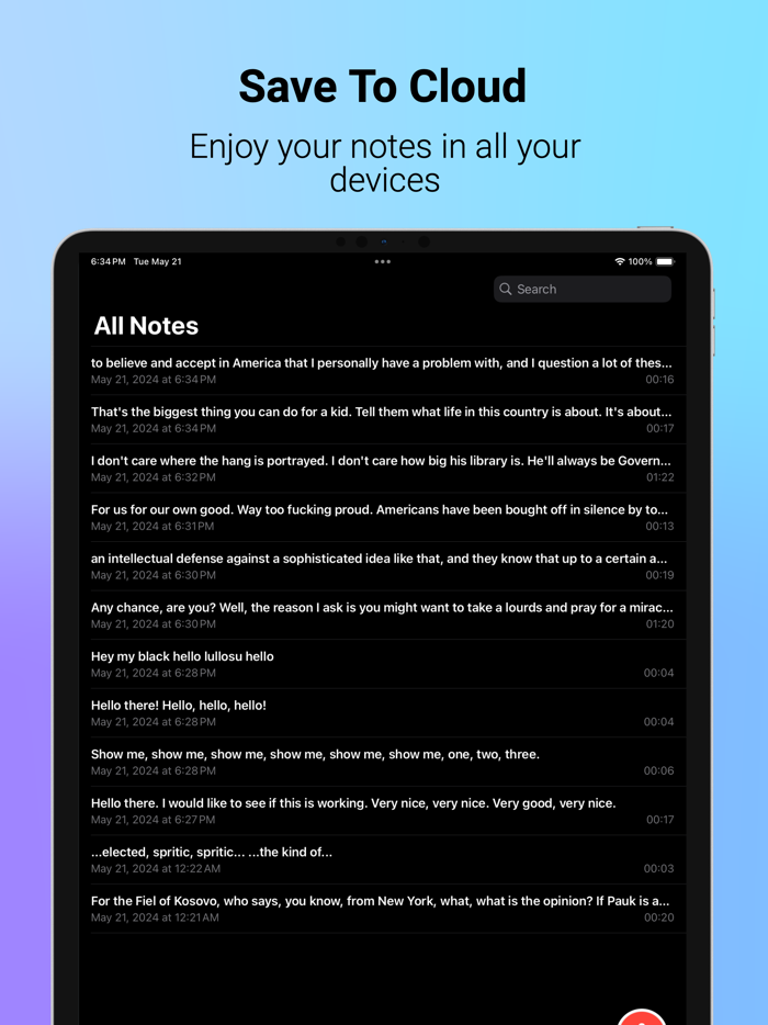 VoiceText Transcribe Anything