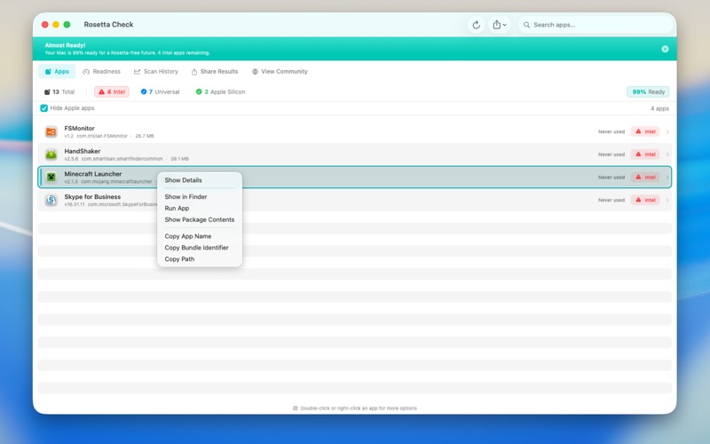 Screenshot #3 pour Rosetta Check