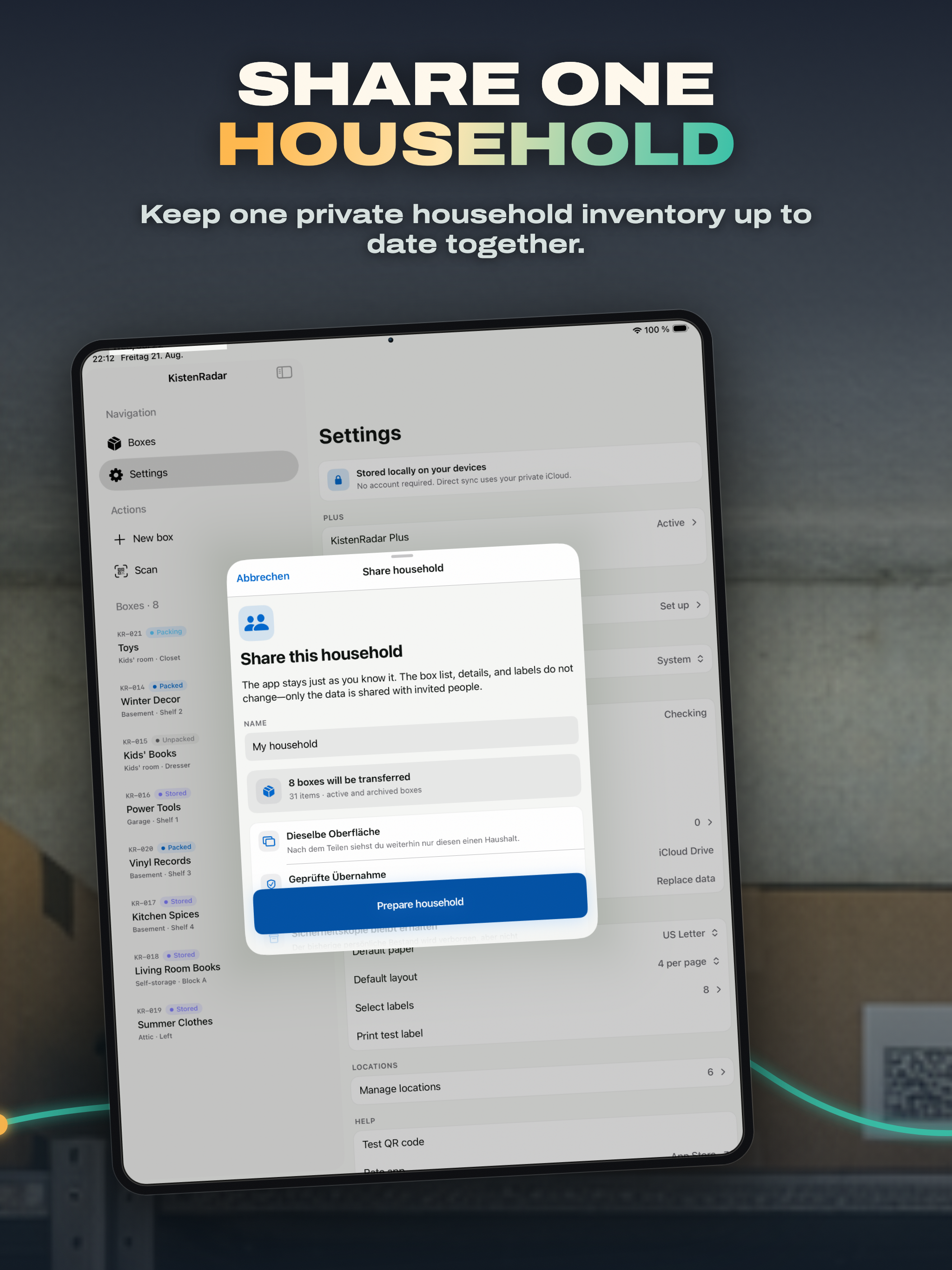 KistenRadar: Moving Inventory screenshot 10