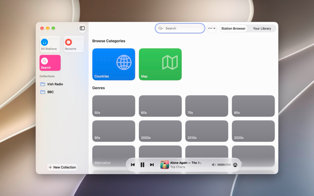 Broadcasts Screenshot