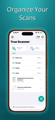 True Scanner - Scan PDF & QR iPhone screenshot