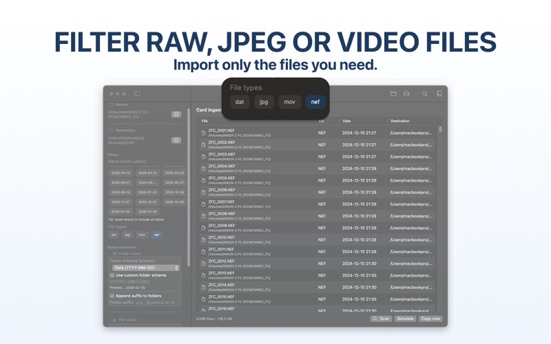 Card Ingest: SD Photo Import screenshot