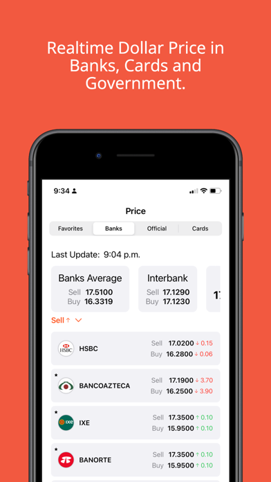 Dollar and Euro in Mexico Screenshot