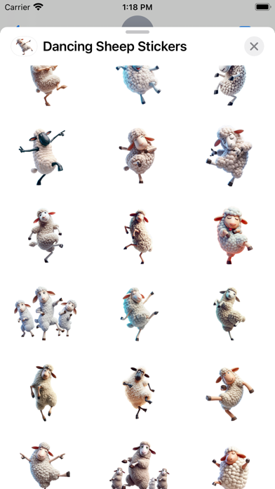 Screenshot #2 pour Dancing Sheep Stickers