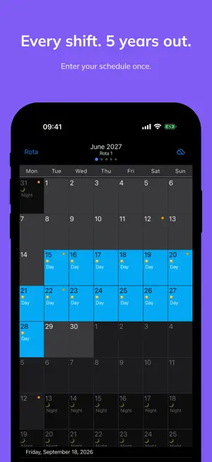 Rota Calendar: Shift Planner screenshot 1