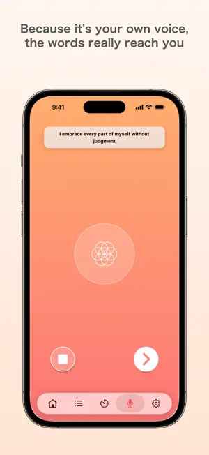 Voice Affirmation Recorder screenshot 2