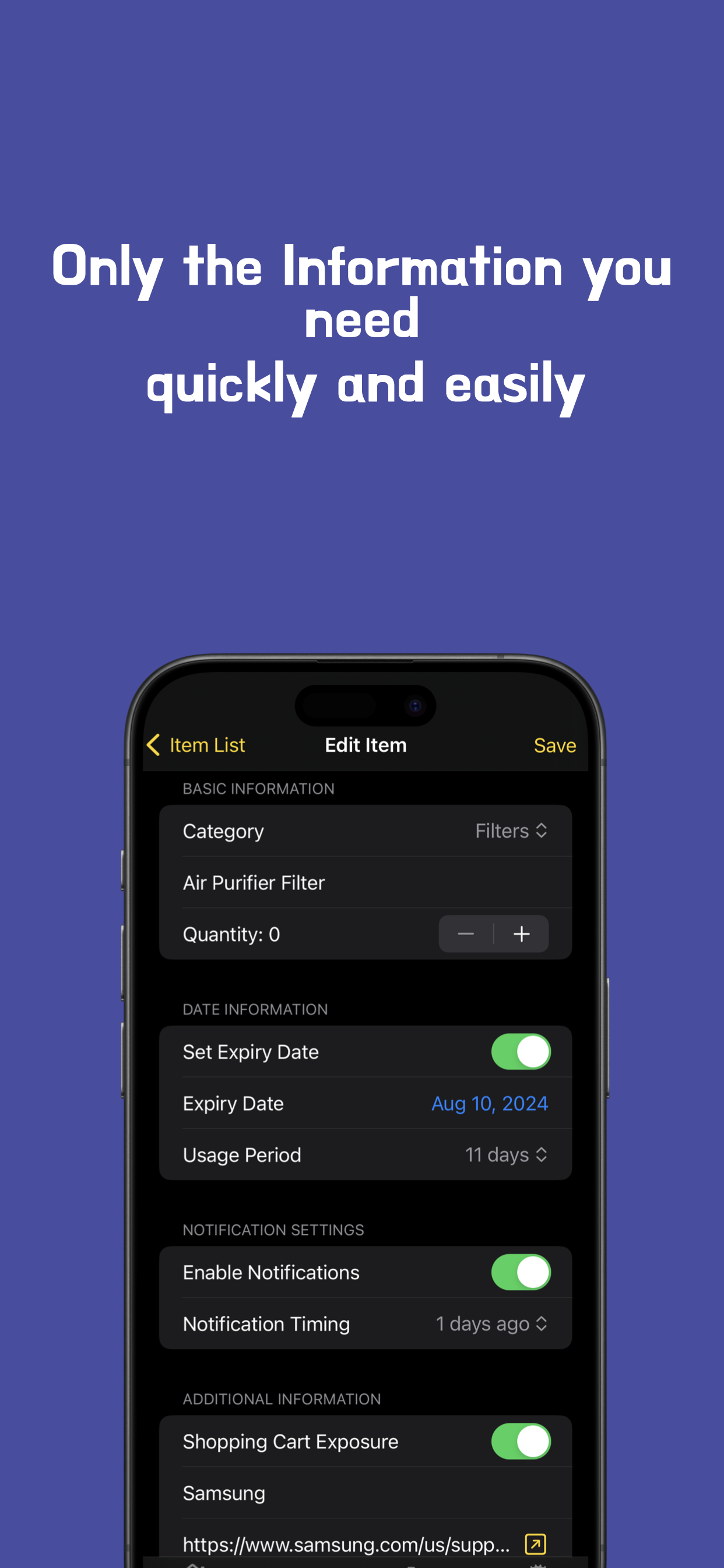 Expitrack - Home Assistant