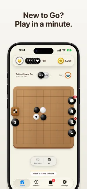 Capture GO - Learn Go vs AI screenshot 1