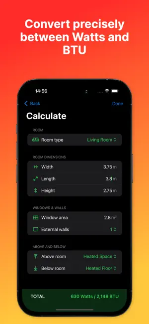 Radiator Calculator Pro screenshot 3