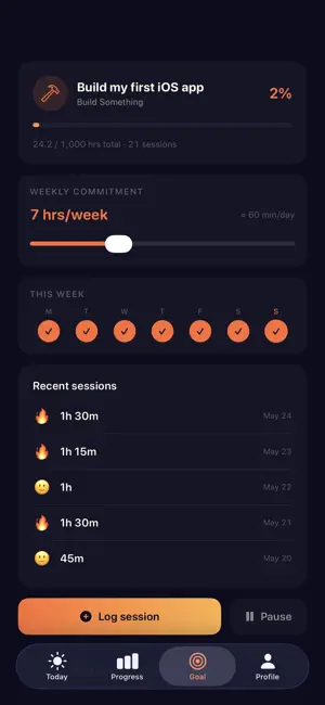 Hourglass: Time & Goal Tracker screenshot 4