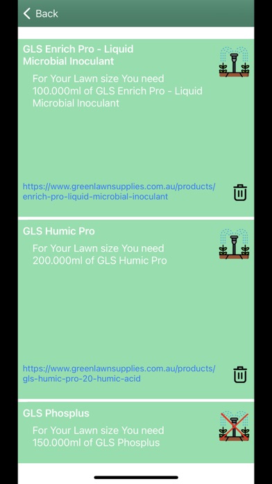 GLS Lawn Planner Screenshot