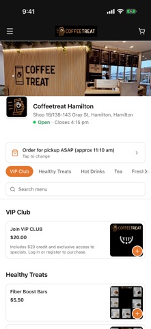 Coffeetreat: Order Ahead Screenshot 2 of 7