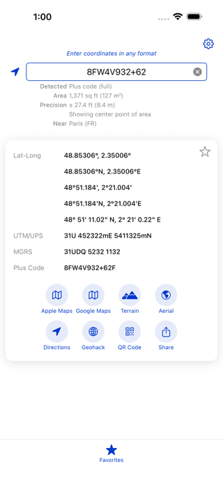 Geo: Convert GPS Coordinates Screenshot 3 of 6
