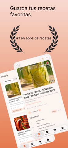 Receptly: Guardar recetas iPhone screenshot 1