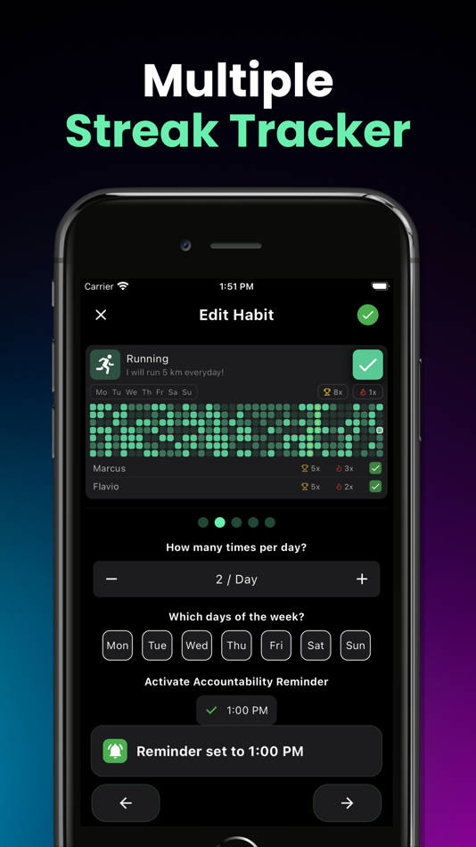 #3. Habit Tracker - HabitStack (iOS) 由: Flavio Aliu