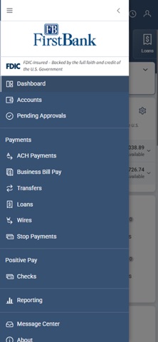 FirstBank Treasury Management Screenshot 3 of 3
